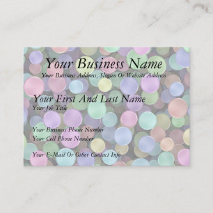 Carte De Visite Pois Rainbow
