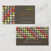 Carte De Visite Pois rétro (Devant / Derrière)
