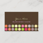 Carte De Visite Pois rétro / arrière - plan DO-IT-YOURSELF (Dos)