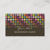 Carte De Visite pois rétro, graphite sombre (Dos)