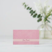 Carte De Visite Pois rose (Debout devant)