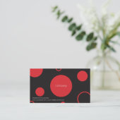 Carte de visite Pois rouge (Debout devant)