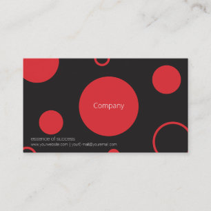 Carte de visite Pois rouge