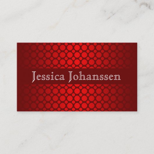 Carte de visite Pois standard (Devant)