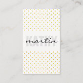 Carte De Visite Pois / Trendy Text Overlay (Devant)