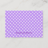 Carte De Visite Pois violets (Dos)