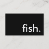 Carte De Visite poisson. (Devant)