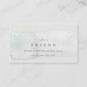 Carte De Visite Poisson Abstrait Silver Aqua Rediriger un ami
