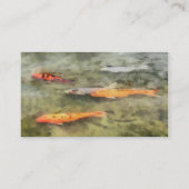 Carte De Visite Poisson - Banc de carpes koï : (Dos)
