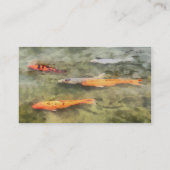 Carte De Visite Poisson - Banc de carpes koï : (Dos)