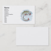 Carte De Visite Poisson-chat (Devant / Derrière)