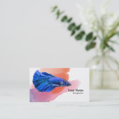Carte De Visite Poisson combattant (Debout devant)