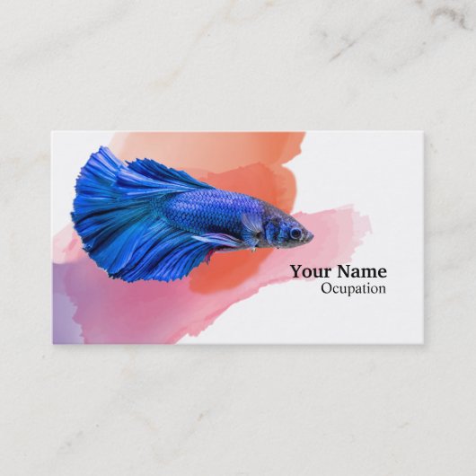 Carte De Visite Poisson combattant (Devant)
