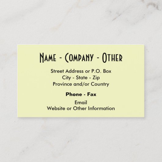 Carte De Visite Poisson de truite broyée (Dos)