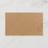 Carte De Visite Poisson D'Épée Blanche Sur Le Sable De Tan Beach, (Dos)