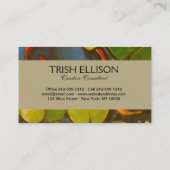 Carte De Visite Poisson D'Or Koi Pond Water Lys (Dos)