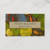 Carte De Visite Poisson D'Or Koi Pond Water Lys (Devant)