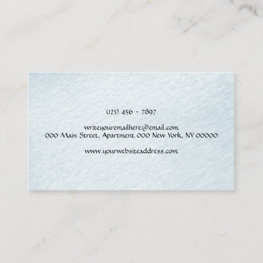 Carte De Visite Poisson étoilé (Dos)