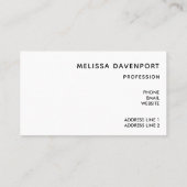 Carte De Visite Poisson Koi Or élégant (Dos)