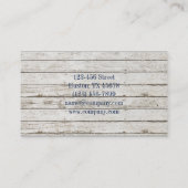 Carte De Visite poisson marin bleu marine blanc blanc (Dos)