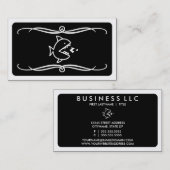 Carte De Visite poisson mod mangez du poisson (couleur personnalis (Devant / Derrière)