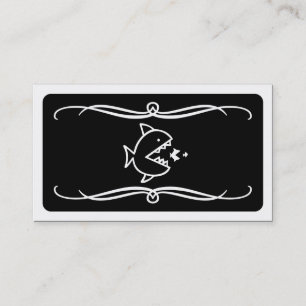 Carte De Visite poisson mod mangez du poisson (couleur personnalis