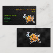 Carte De Visite Poisson rouge lisse (Devant / Derrière)