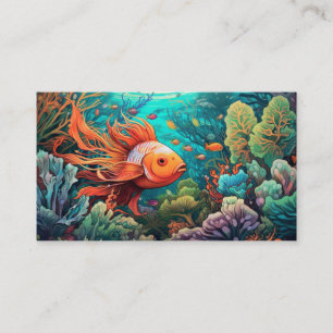Carte De Visite Poisson sous-marin