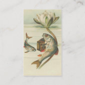 Carte De Visite Poisson Vintage (Dos)