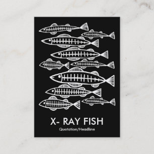 Carte De Visite POISSON X-RAY - Noir