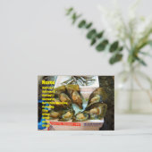 Carte De Visite Poissonnerie géante de Tsukiji de moules, Tokyo, (Debout devant)