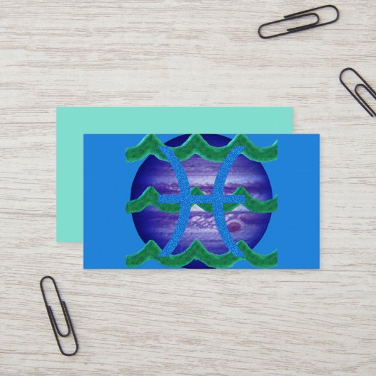 Carte De Visite Poissons (Devant/Arrière en situation)