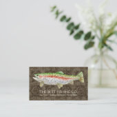 Carte De Visite Poissons classieux d'affaires de guide de bateau (Debout devant)