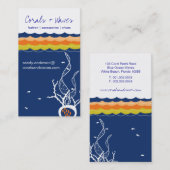 Carte De Visite Poissons Coraux Vagues océaniques sous-marins Mari (Devant / Derrière)