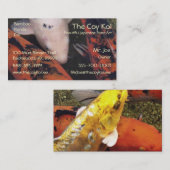 Carte De Visite Poissons de Koi (Devant / Derrière)