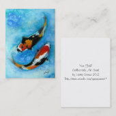 Carte De Visite Poissons de Koi (Devant / Derrière)