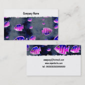 Carte De Visite Poissons grunges, nom de la société (Devant / Derrière)