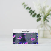 Carte De Visite Poissons grunges, nom de la société (Debout devant)