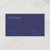 Carte De Visite Poissons no2 de lion (Dos)