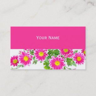 Carte De Visite Poissons roses / Bouquet Asters + vos idées