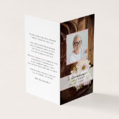 Carte De Visite Poissons roses Cowboy Boots funéraires Prière comm (Extérieur)