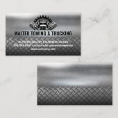 Carte De Visite Poistons semi-remorques | Acier industriel métalli (Devant / Derrière)