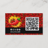 Carte De Visite Poivre avec flamme (Dos)