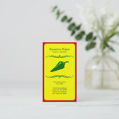 Carte De Visite poivre de piment de mod (Debout devant)