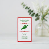 Carte De Visite poivre de piment de mod (Debout devant)