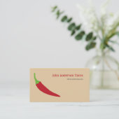 Carte De Visite Poivre rouge chili (Debout devant)