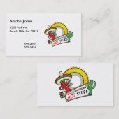 Carte De Visite Poivron rouge épicé Mexique d'élément combustible (Devant / Derrière)