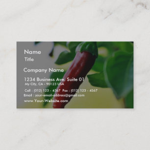 Carte De Visite Poivrons de piments de piment