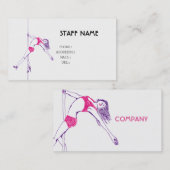 Carte De Visite pole danse BUSINESS CARD (Devant / Derrière)