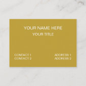 Carte De Visite Poli de puran sucré indien (Dos)